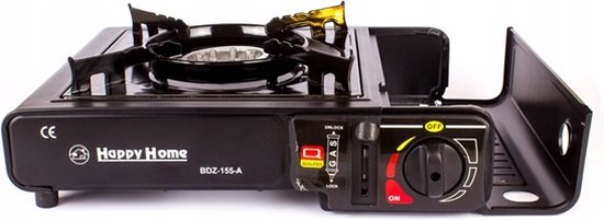 CampStove 16800W gasfornuis met 3 adapters, winddicht, piëzo-ontsteking, draagtas, draagbare gaskookplaat voor buiten, 7 branders