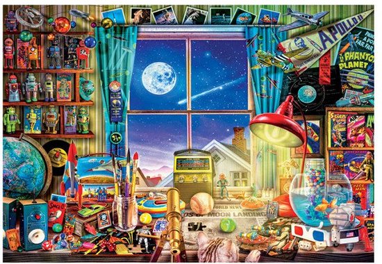 Clementoni - Puzzle 500 pièces de haute qualité Collection To The Moon, puzzle pour Adultes et Enfants, 14-99 ans, 35148