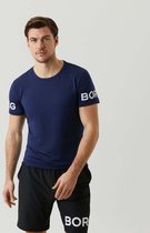 Bjorn Borg BORG Tee - Sportshirt Performance - Heren - Blauw - Maat S