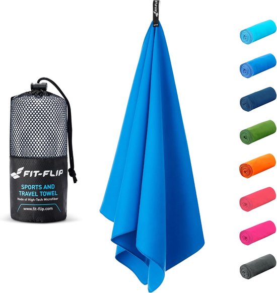 Foto: Microvezelhanddoeken compact en licht sneldrogende microvezelhanddoek als reishanddoek sporthanddoek strandlaken grote badhanddoek fitness sport zwemmen