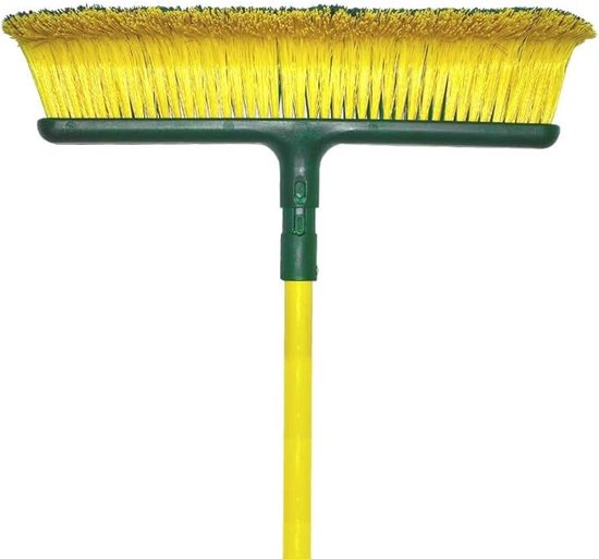 Bol.com Kunstgras Bezem 80-145cm Lang Lichtgewicht - Kunstgras Borstel - Kunstgras Bezem Telescopisch - Kunstgrasveger - Kunstgr... aanbieding