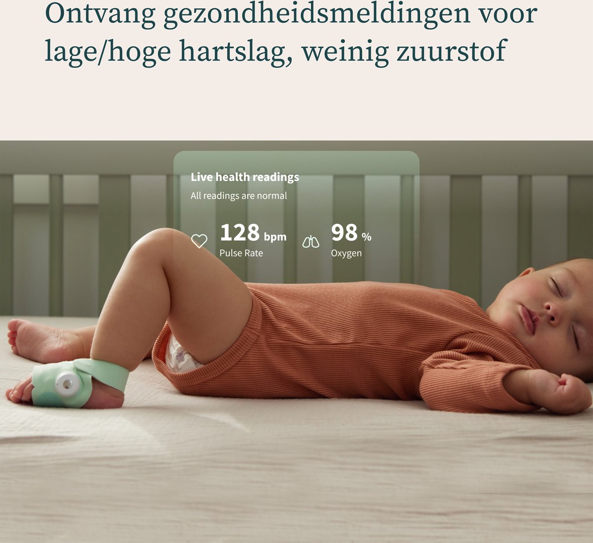 Owlet Dream Sock Slimme Babyfoon met Live - afbeelding 2