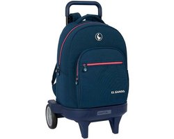 Schoolrugzak met Wielen El Ganso Classic Marineblauw 33 X 45 X 22 cm