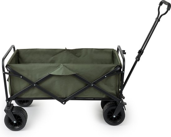909 Outdoor Bolderkar - Pliable - Capacité de charge max 80 KG - 100x57x99cm - Vert