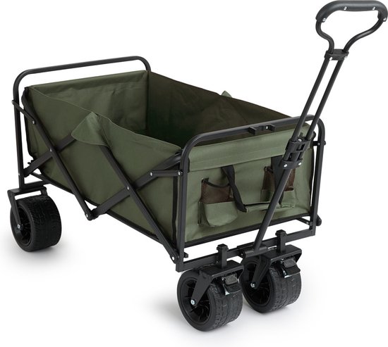 909 Outdoor Bolderkar - Pliable - Capacité de charge max 80 KG - 100x57x99cm - Vert
