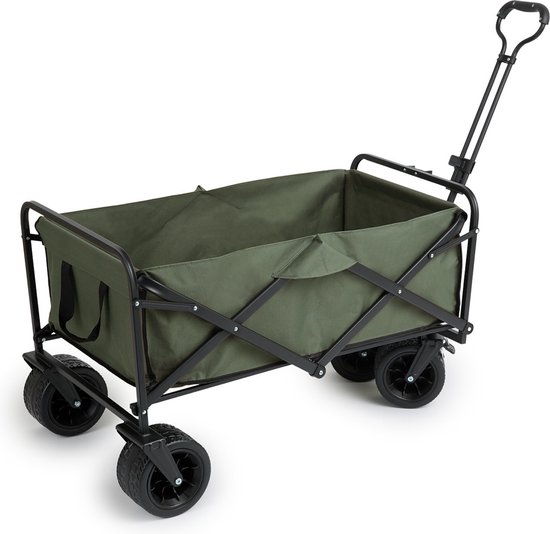 909 Outdoor Bolderkar - Pliable - Capacité de charge max 80 KG - 100x57x99cm - Vert