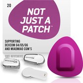 Not Just A Patch - Purple Patch - Sensor patch pleister for Dexcom or MiaoMiao Libre – 20 pack – M (maat)