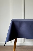 Tavas Tafelkleed - Tafellaken - Tafelloper - Tafelzeil - Tafelkleed buiten/binnen - Waterafstotend - Tafelkleed Katoen - Tafelkleed Marineblauw 140x200cm