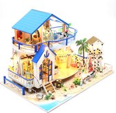 Premium Miniatuur XXL bouwpakket - Bouwpakket - Voor Volwassenen (14+) - Modelbouwpakket - DIY - Poppenhuis – incl. Led Licht - Beautiful Beach Resort