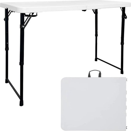 Haushalt International Table de camping pliante à hauteur réglable 100