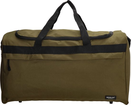 Beagles Originals Basics Reistas Grote Weekend Tas - 66 Liter - Olijfgroen
