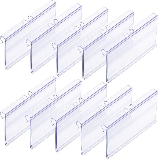 Etikethouder Djois 62x150mm zelfklevend transparant 6 stuks - Office