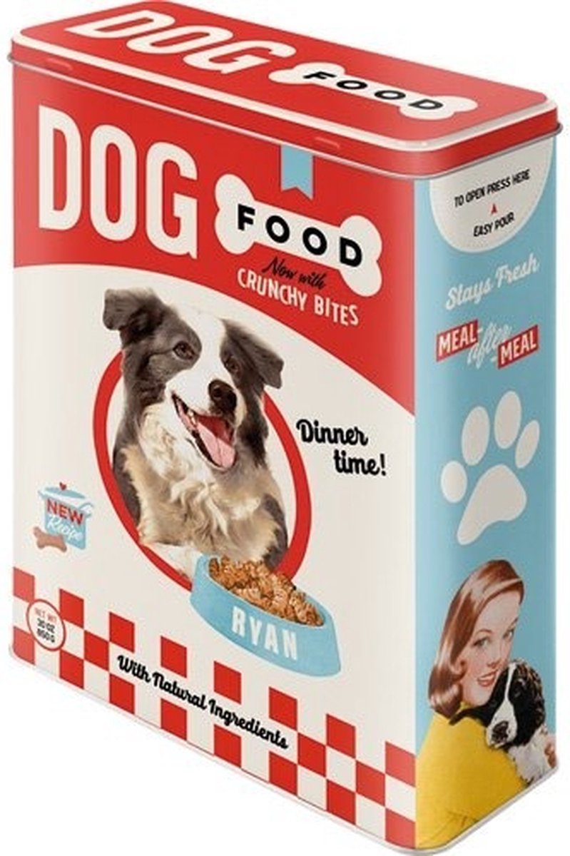 Dog Food Bewaarblik.