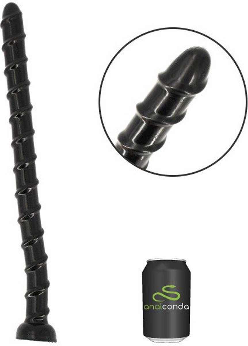 Gangbangster - Bongare - Extreme Dildo - 44 x 3,2 cm - PVC - Zwart
