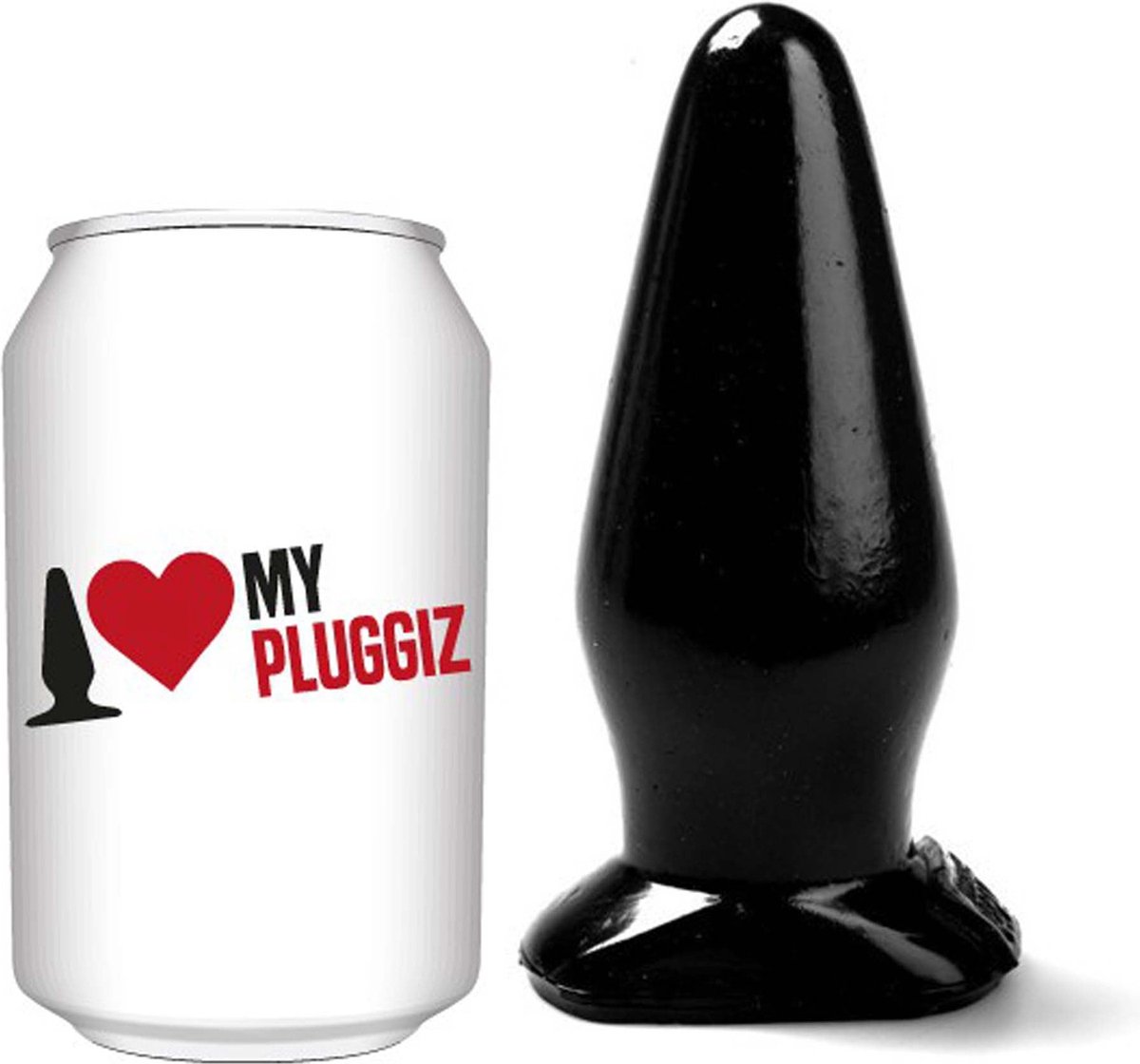 Gangbangster - Pika - Buttplug - 12 x 6 cm - PVC - Zwart