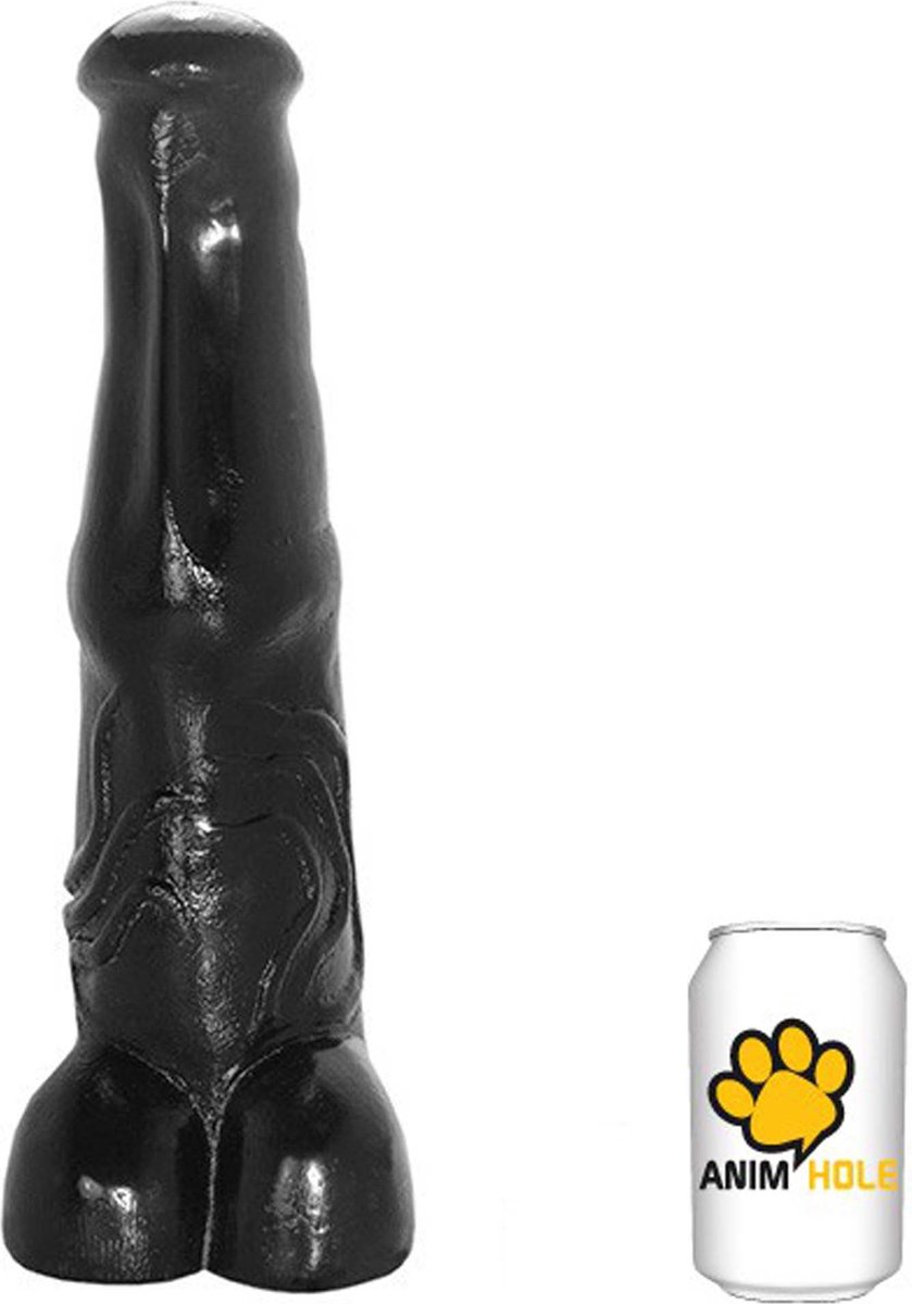 Gangbangster - Bear - Extreme Dildo - 32 x 10 cm - PVC - Zwart