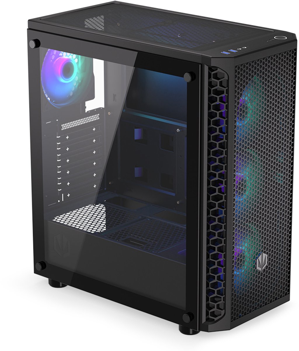 ATX/mATX Semi-toren doos Endorfy Signum 300 ARGB Zwart Multi