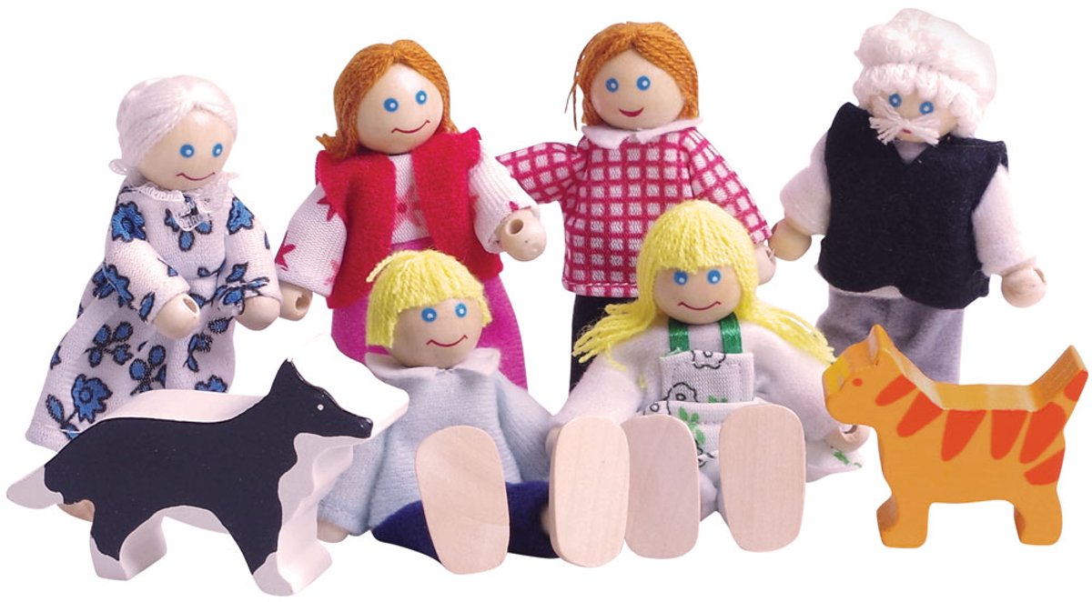Poppenhuis Familie BigJigs JT117 — afbeelding 5