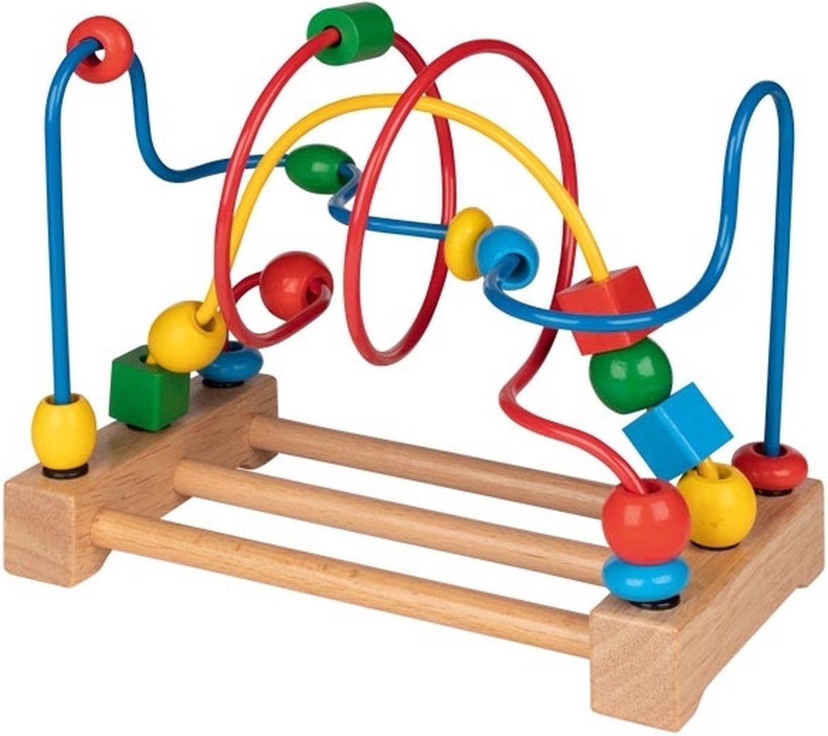 Goki Motoriek Spiraal met Houten Kralen