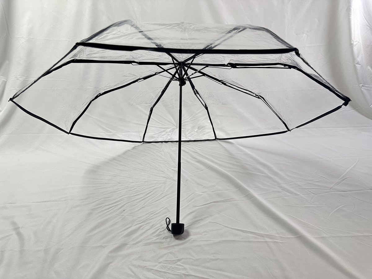 Opvouwbare paraplu - Inklapbare Paraplu - Doorzichtig - Transparant - Ø105cm - extra groot - automatisch - Umbrella - Transparent - koepelparaplu - Volwassenen