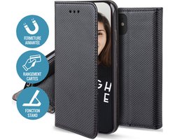 Jaym, Folio hoesje voor Xiaomi Mi 11 Lite 4G / 5G / 5G NE Magnetische standaardfunctie, Zwart