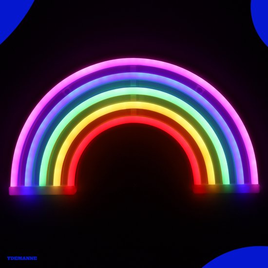 Foto: Neon lamp regenboog usb of batterijen neon verlichting neon led lamp neon wandlamp