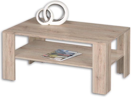 Rousseau Mangolia Zwarte Salontafel met Lade - Metalen onderstel en Exotisch | Leen Bakker Rousseau Mangolia Zwarte Salontafel met Lade - Metalen onderstel en Exotisch | Leen Bakker
