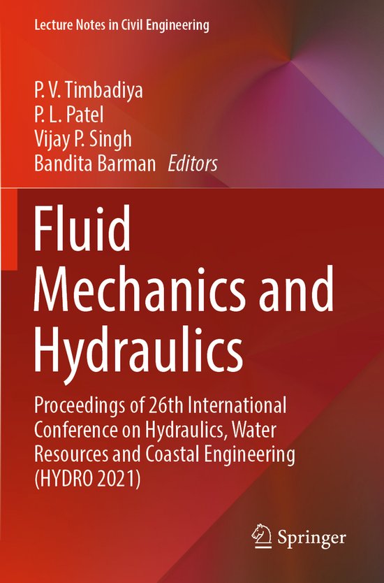 Lecture Notes in Civil Engineering314- Fluid Mechanics and Hydraulics ...