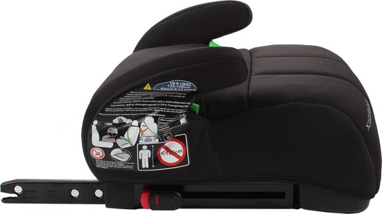 X Adventure Zitverhoger Isofix Turbo Booster i-Size Vanaf 125 tot 150 cm - Zwart van X Adventure — afbeelding 3