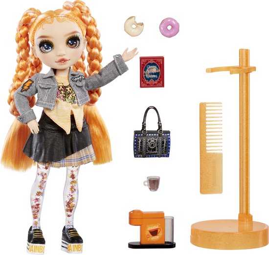 Rainbow High Sparkle & Shine - Modepop - Clementine (oranje) van Merkloos — afbeelding 3