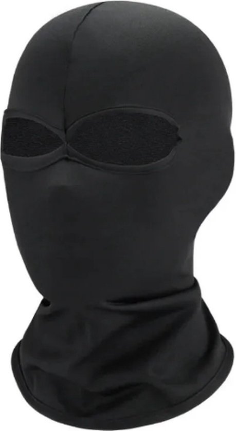 Ulanax® | Balaclava Muts - 2 Gaten - Bivakmuts - Skimuts - Muts Motor - Zwart |