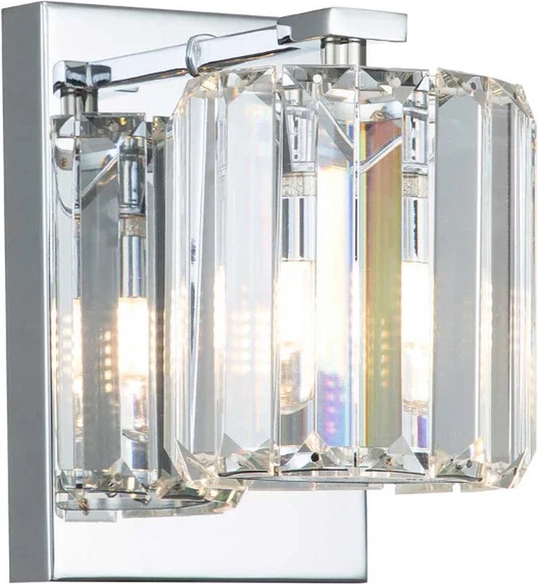 Quoizel LED Badkamerarmatuur Divine | 3W 3000K 300Lm 830 | IP44 | Polished Chrome