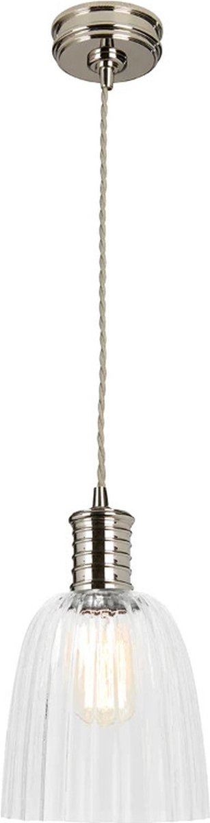 Elstead Lighting LED Hanglamp Douille | 1X E27 Max 60W | Dimbaar | Polished Nickel
