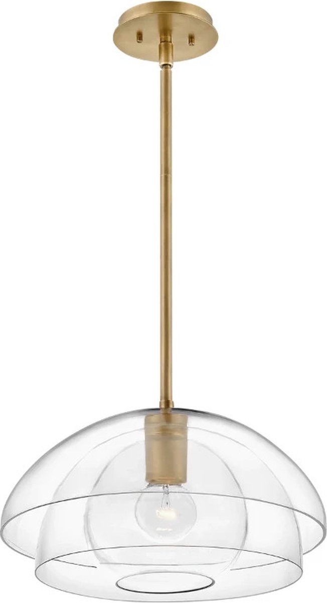 Hinkley LED Hanglamp Lotus | 1X E27 Max 60W | Dimbaar | Heritage Brass