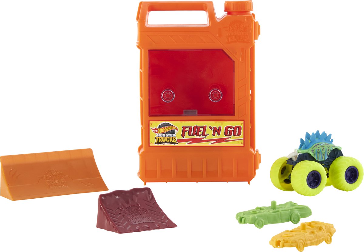 Hot Wheels Monster Trucks Tanken en Vol Gas Speelset