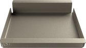 Steellish Dienblad Vierkant - Tray - Aluminium - Taupe - 34 × 28 × 5cm
