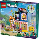 Ensemble de magasin de vêtements vintage LEGO Friends avec figurines et accessoires.