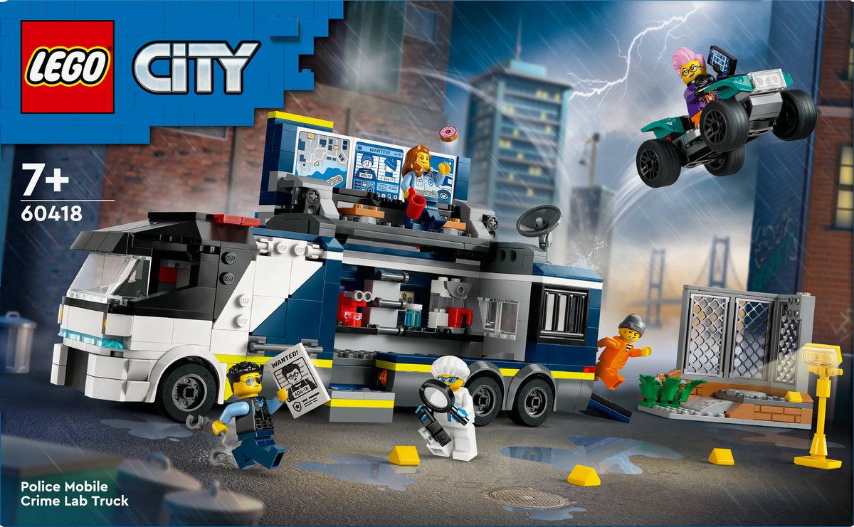 LEGO 60418 City Politielaboratorium in truck Politie Speelgoed voor Kinderen vanaf 7 jaar — afbeelding 24