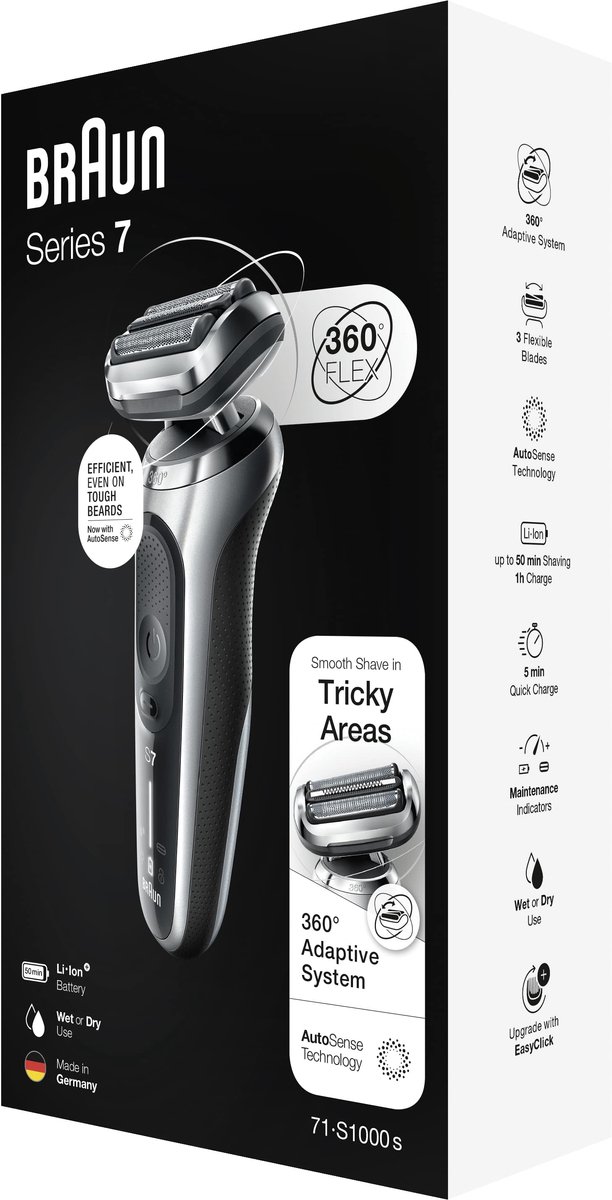 Braun Series 7 71-S1000s Scheerapparaat Zilver - afbeelding 2