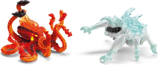 Schleich ELDRADOR CREATURES Coléoptère des glaces contre poulpe de feu - 70826
