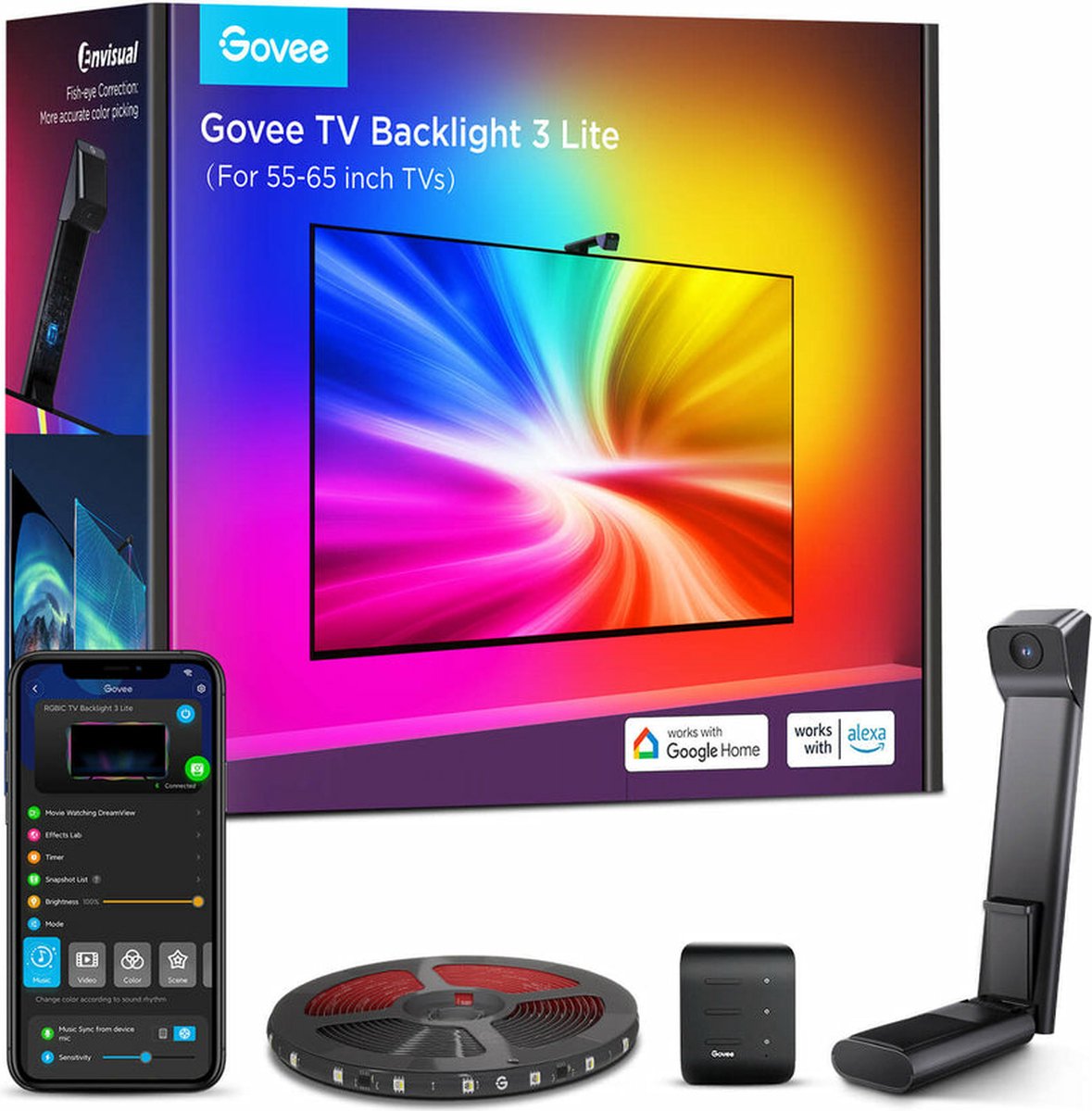 Govee TV Backlight 3 Lite voor 55-65 inch tv's