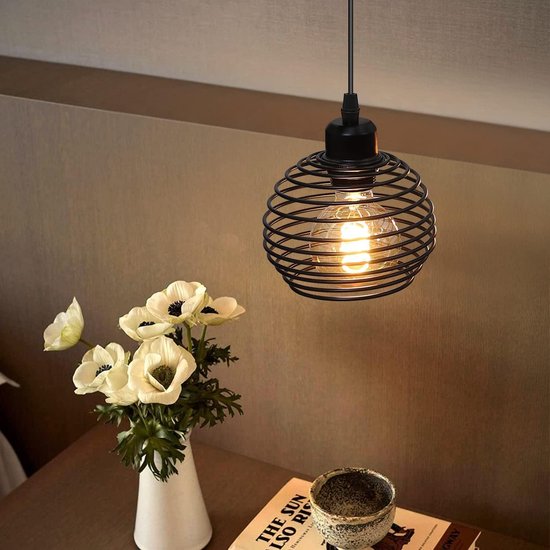 Eglo 43344 Staverton Hanglamp Staal Zwart - 1 x E27