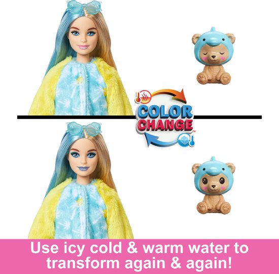 Barbie Cutie Reveal Pop - Barbiepop - Teddybeer Dolfijn — afbeelding 5
