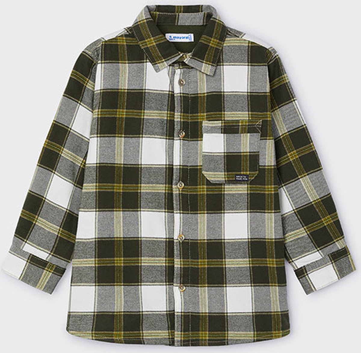 MAYORAL - Hemd - Maat 116 - Jongens - Khaki -