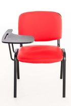 Clp Ken Bezoekersstoel - Met klaptafel - Kunstleer - Rood