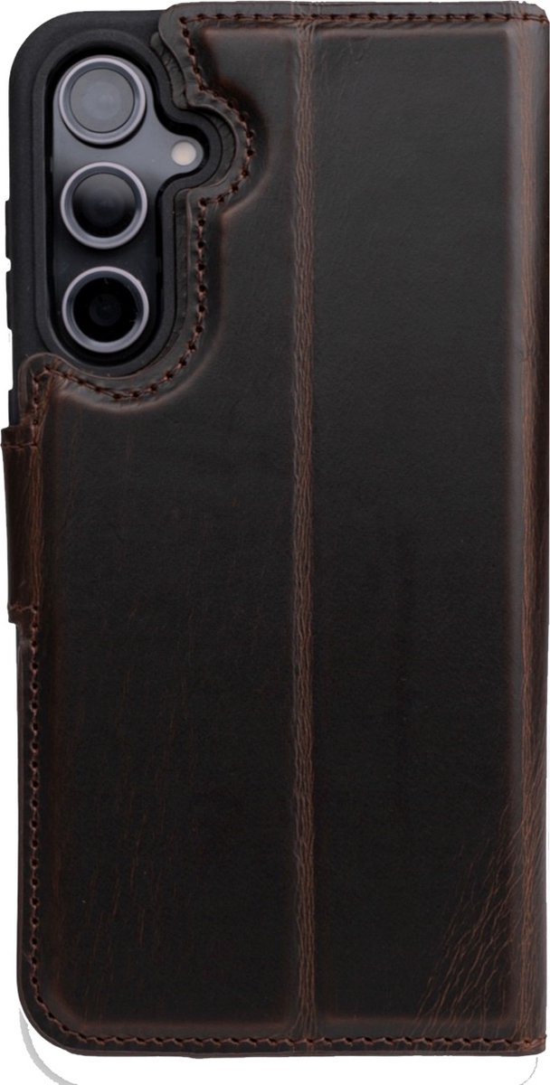 Wachikopa Magic Bookcase 2-in-1 geschikt voor Samsung Galaxy S23 FE - Dark Brown