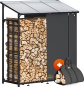 Gardebruk Houtopslag - Staal Afdekhoezen Buiten163x198x70cm - Zwart