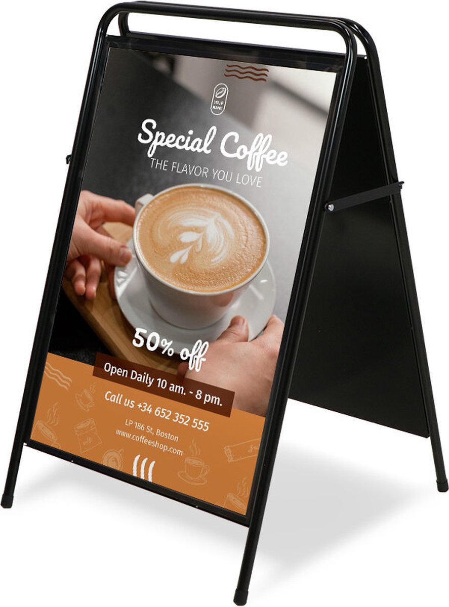 Syna A Board Elegant Steel 70 X 100 cm - ZPES70X100BL