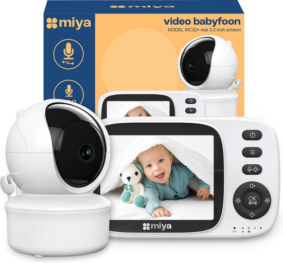 Miya M32+ Babyfoon – Babyfoon met camera