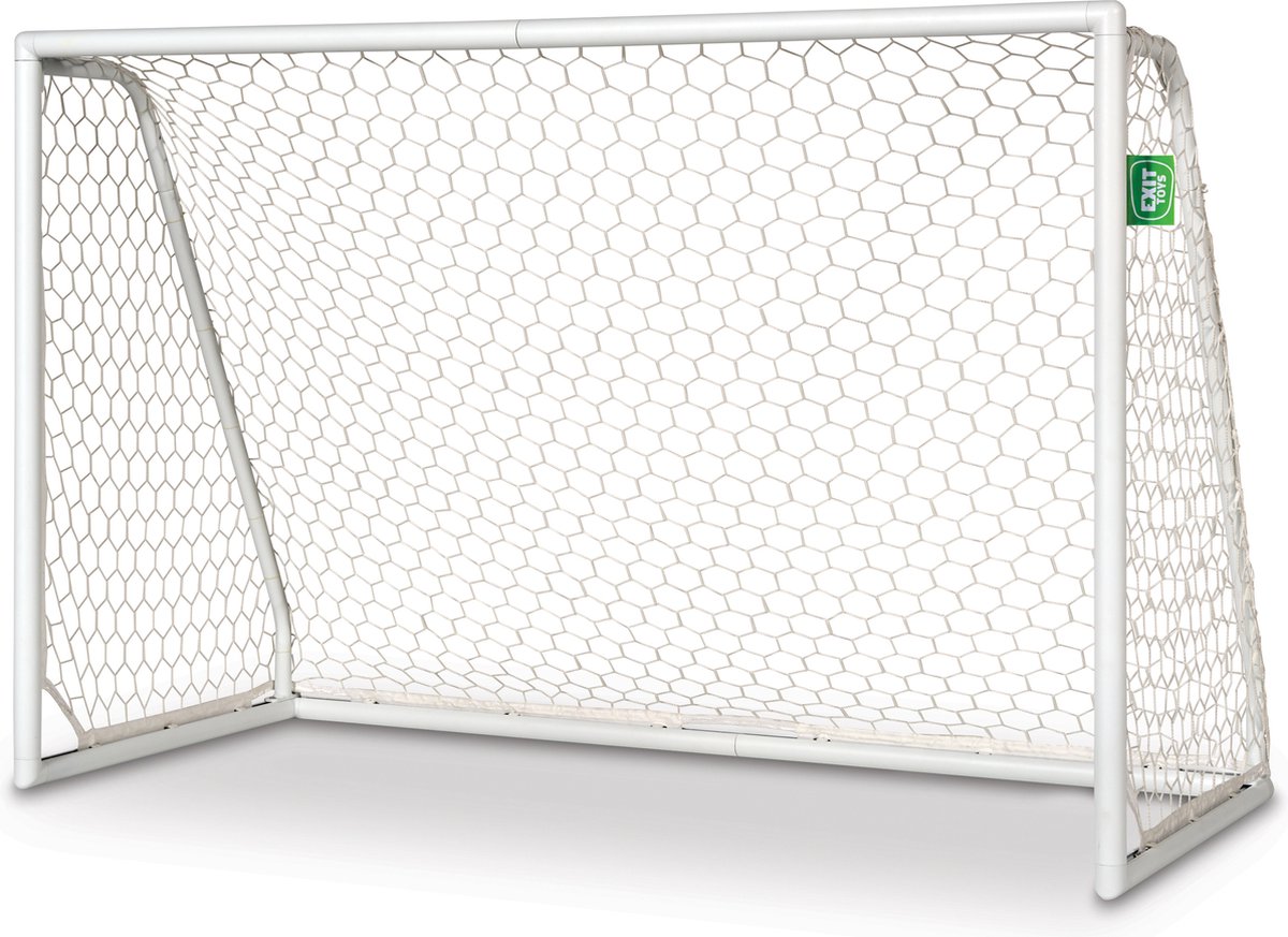 EXIT Scala Aluminium Voetbaldoel 180x120cm – Weerbestendig – Voetbal Goal – Voor Kinderen – Tuin – Wit